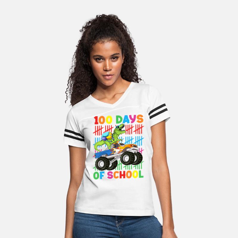 100 Days Of School Dinosaur Monster Truck Boys kid