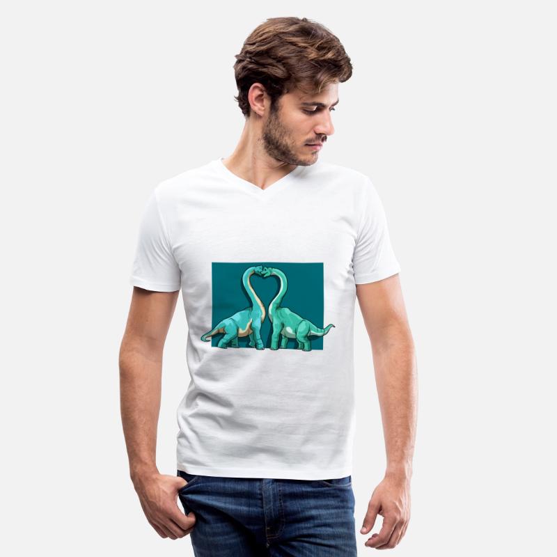 Brachiosaurus Dinosaur Heart Couple Love