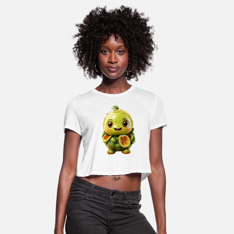 charming style kawaii cute avocado 3D cyborg