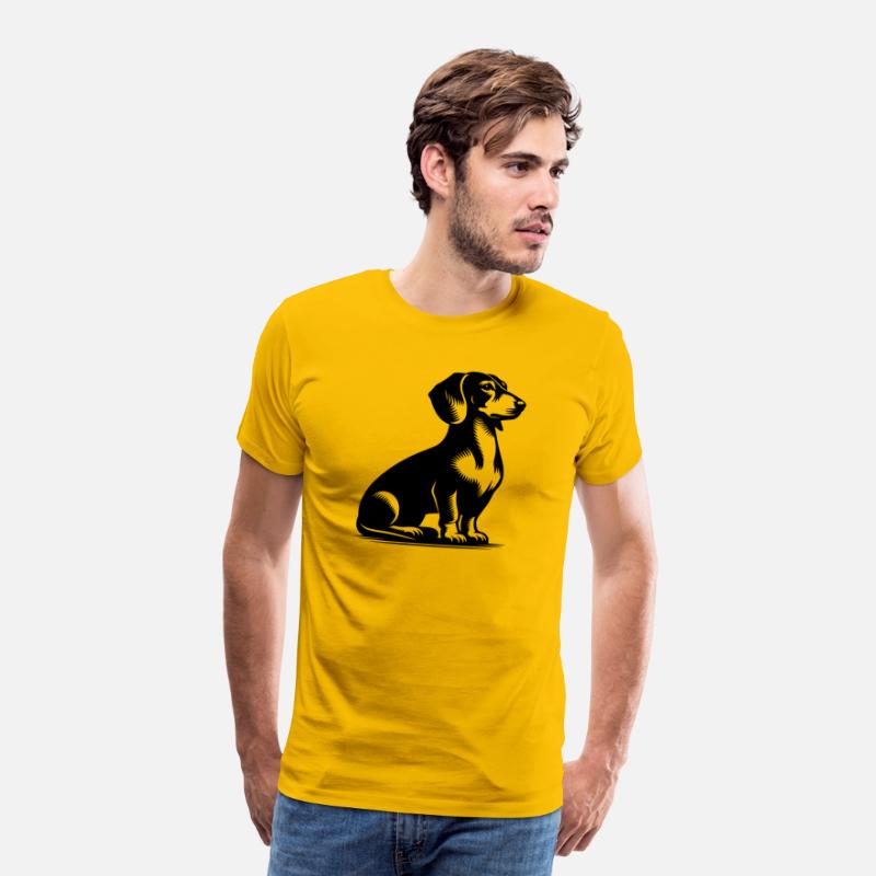 Classic Hunting Dog Vintage Dachshund Drawing