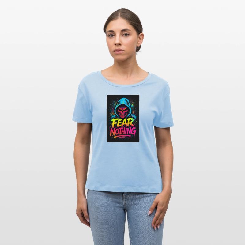 Colorful Skull Hoodie with Fear Nothing Message