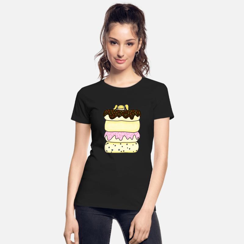 Donuts Funny Cartoon Girl
