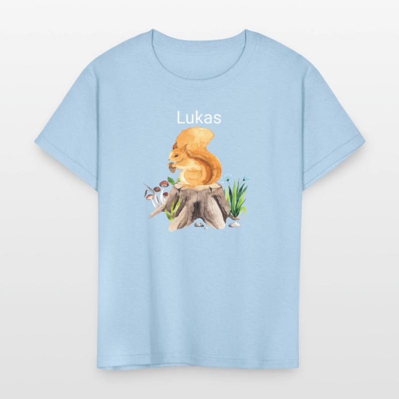 Forest animal squirrel with name Lukas