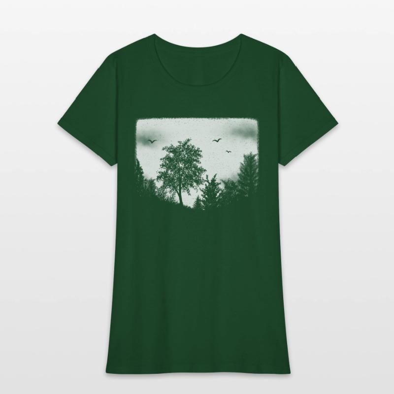 Forest landscape, nature lover