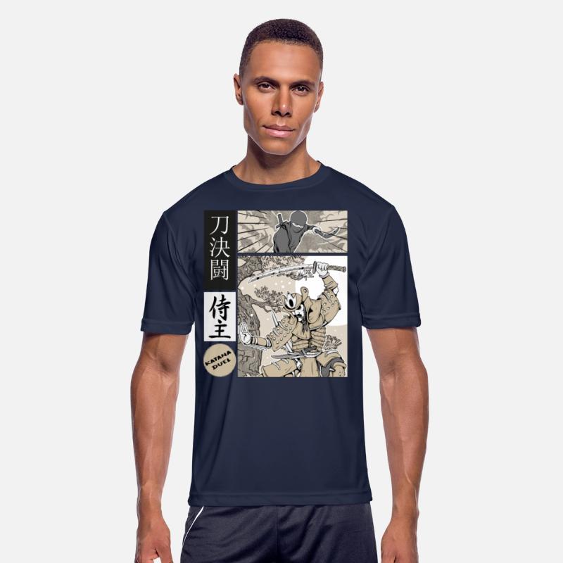 Katana Samurai Vs Ninja Warrior Comic Strip style