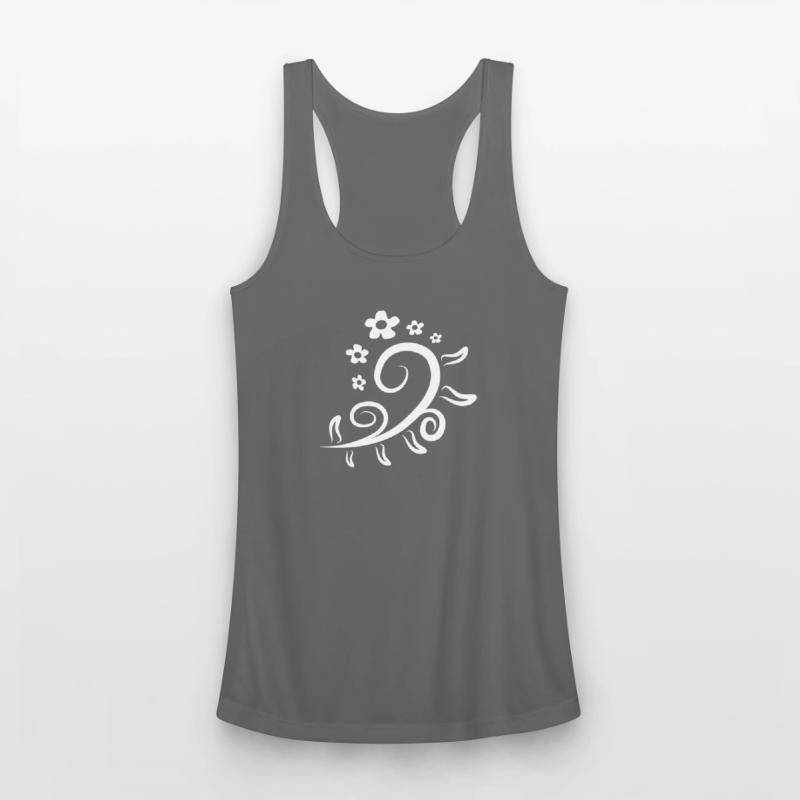 Many Flowers Vine White Decorative Pattern Beauty