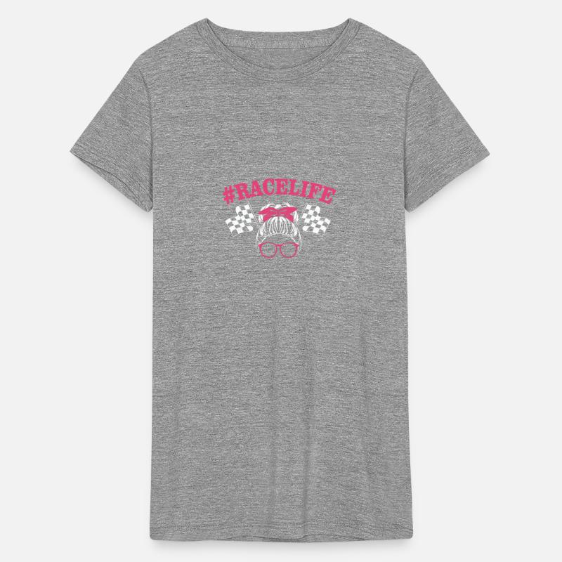 Messy Bun Sunglasses Drag Racing Mom Race