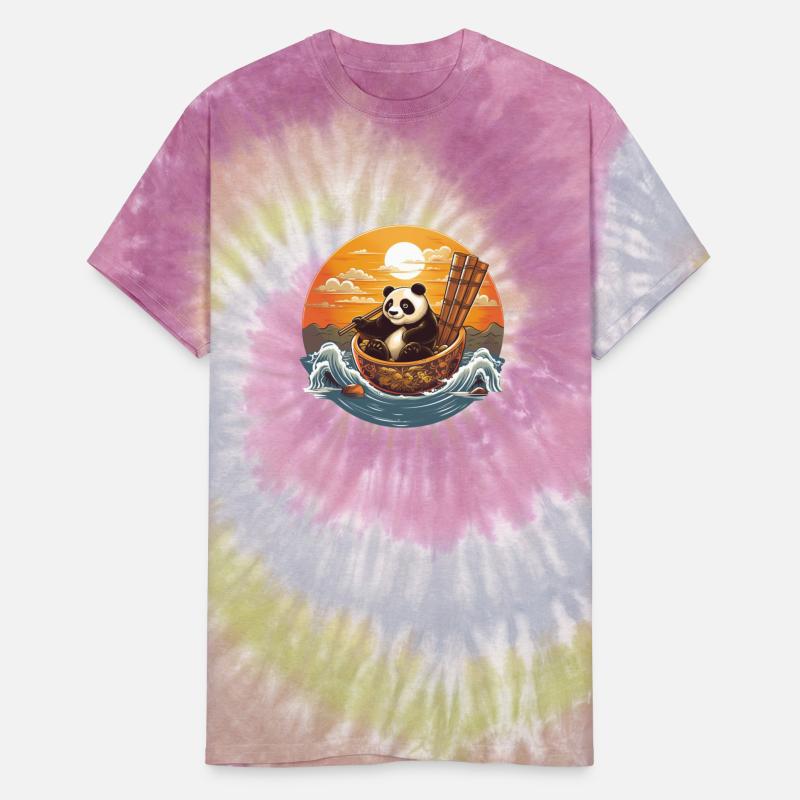 Panda in a Chinese Bowl on the Ocean