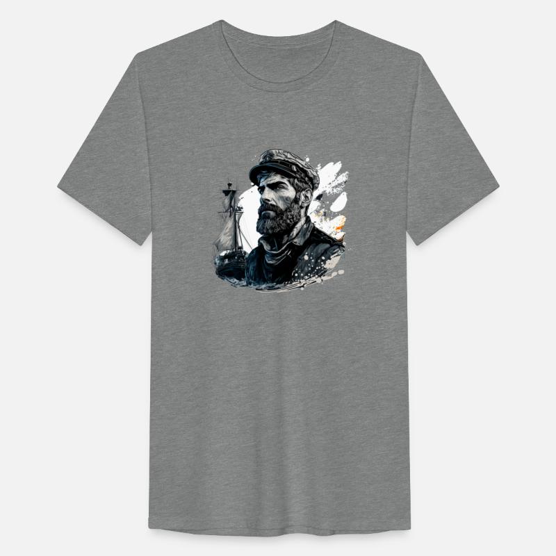 proud captain of a sailing ship on the high seas