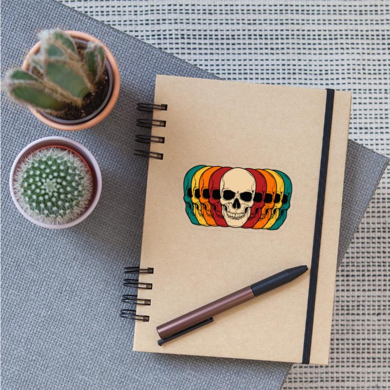 Skull in different colors