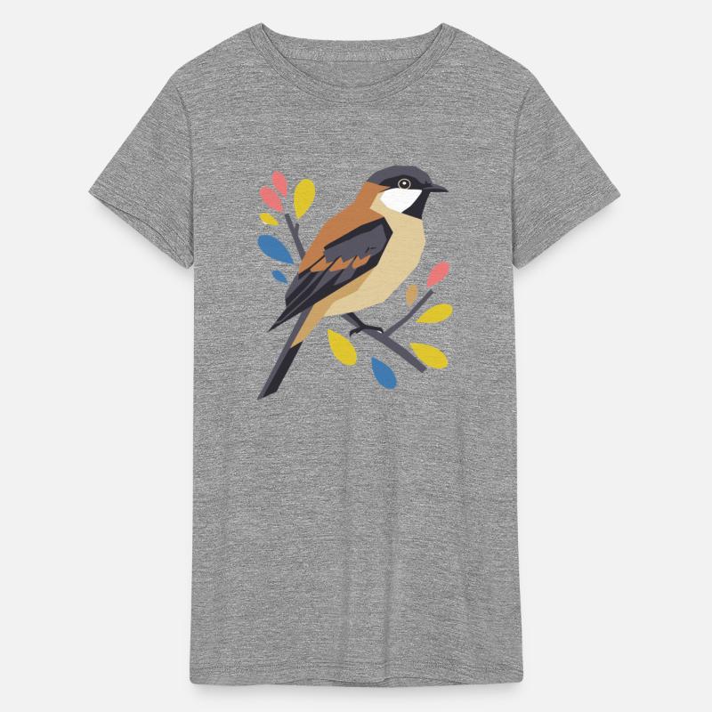 Stylized bird - Nature modern colors ornithology