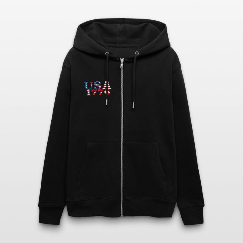 USA Established 1776 Stars Red White Blue