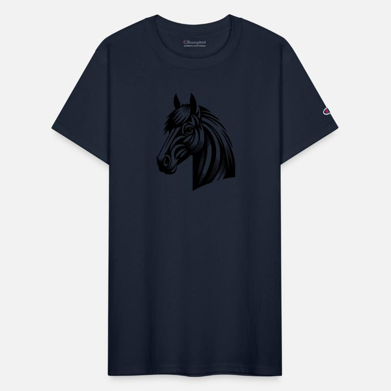 Vintage Horse Head Portrait Tattoo Style