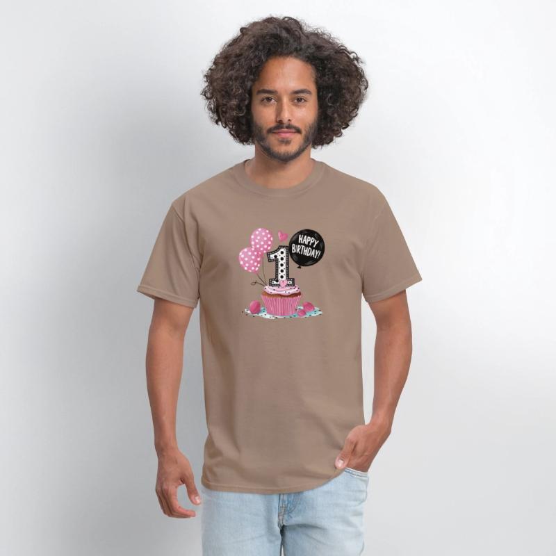 1st Birthday Polka Dots Cupcake