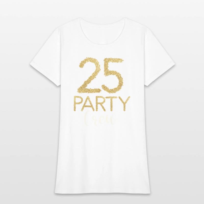 25 Party Crew Birthday Family Matching Party Squad