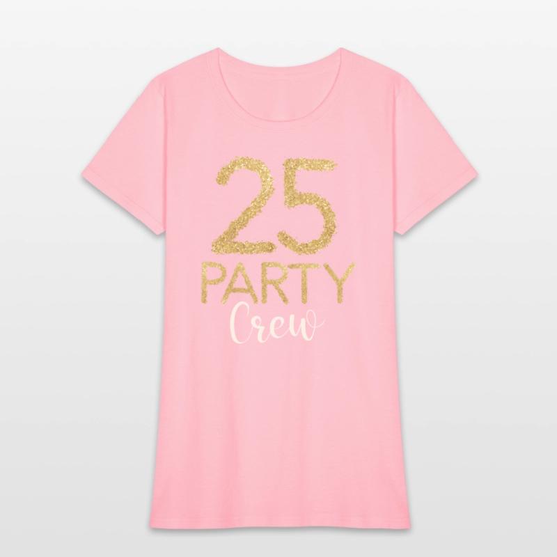 25 Party Crew Birthday Family Matching Party Squad