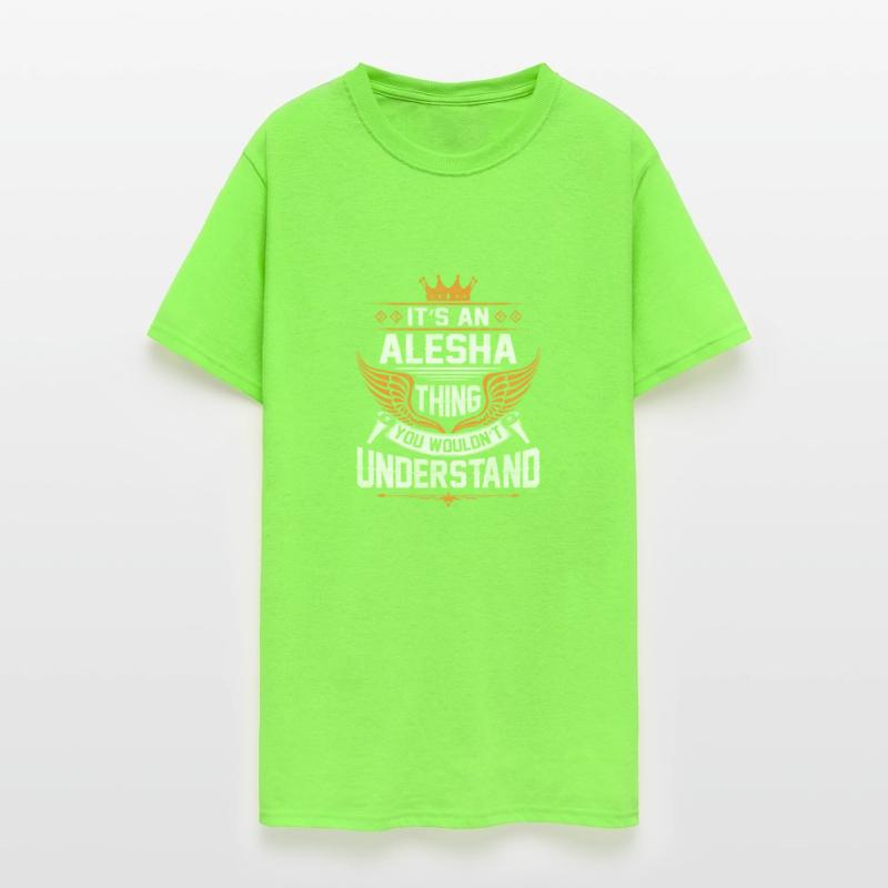 Alesha Name T Shirt - Alesha Things Name Gift Item