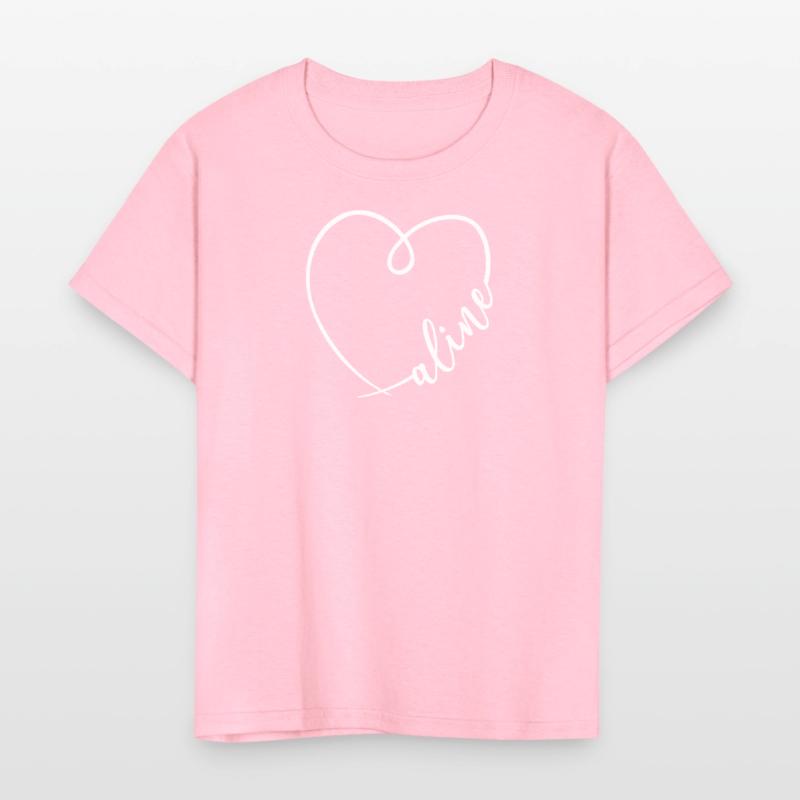 Aline Name Heart Calligraphy