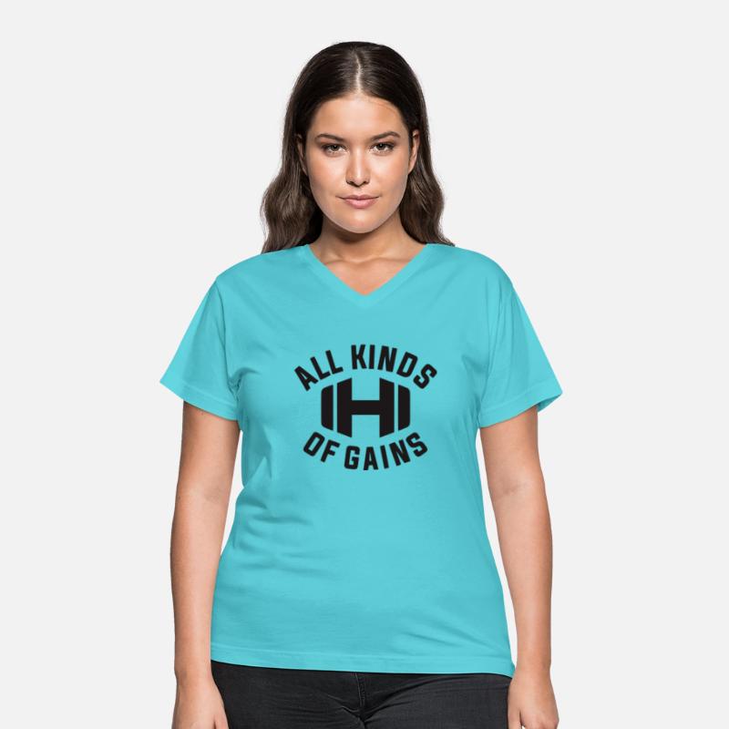 All Kinds Of Gains Logo Black T-shirt Hodgetwins