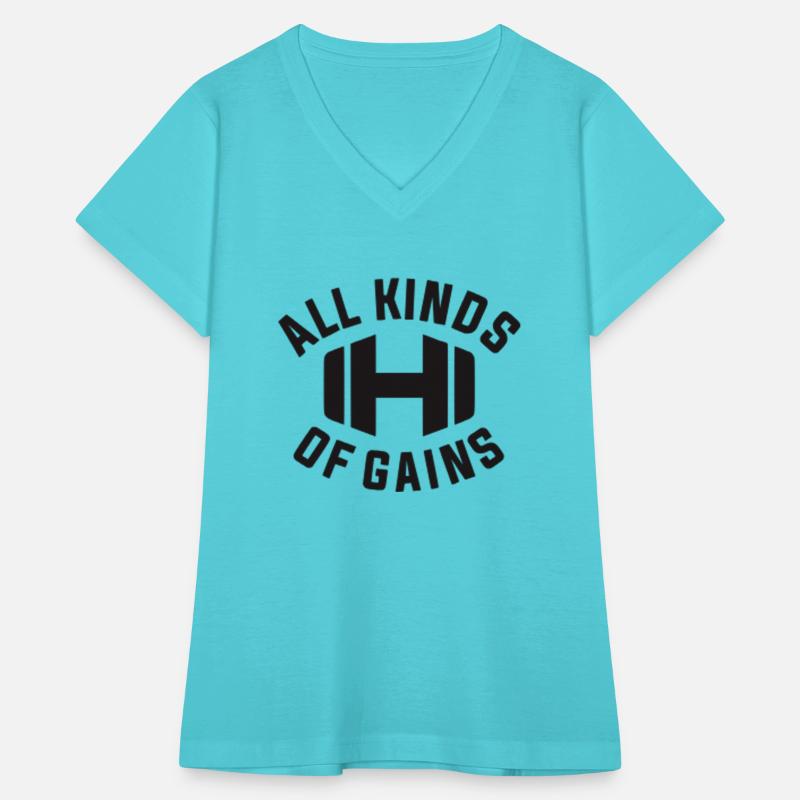 All Kinds Of Gains Logo Black T-shirt Hodgetwins