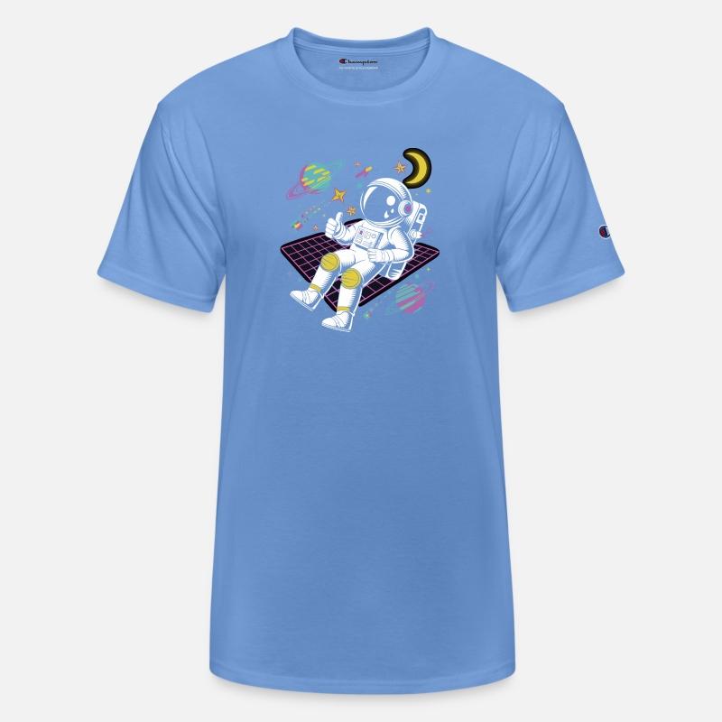 Astronaut Floating In Space 80s Style