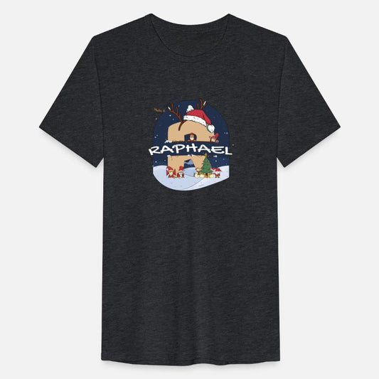 Awesome Raphael Name w Santa Hat in Xmas Theme