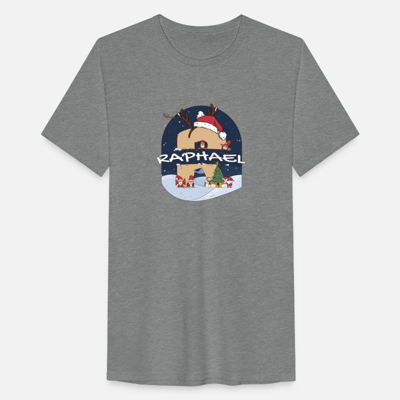 Awesome Raphael Name w Santa Hat in Xmas Theme