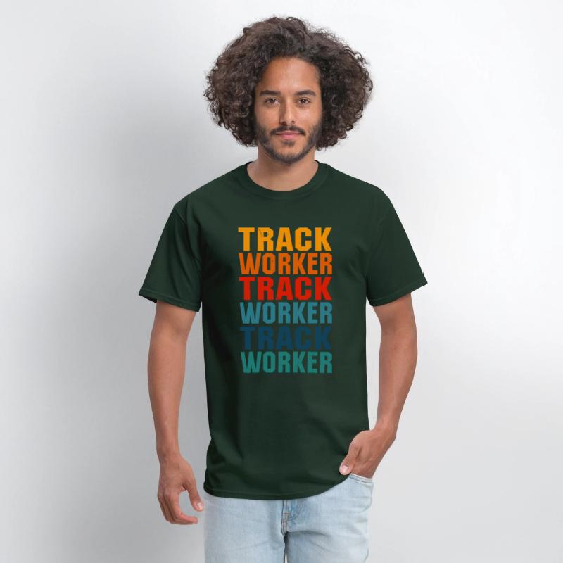 Awesome Track Worker Lettering Design