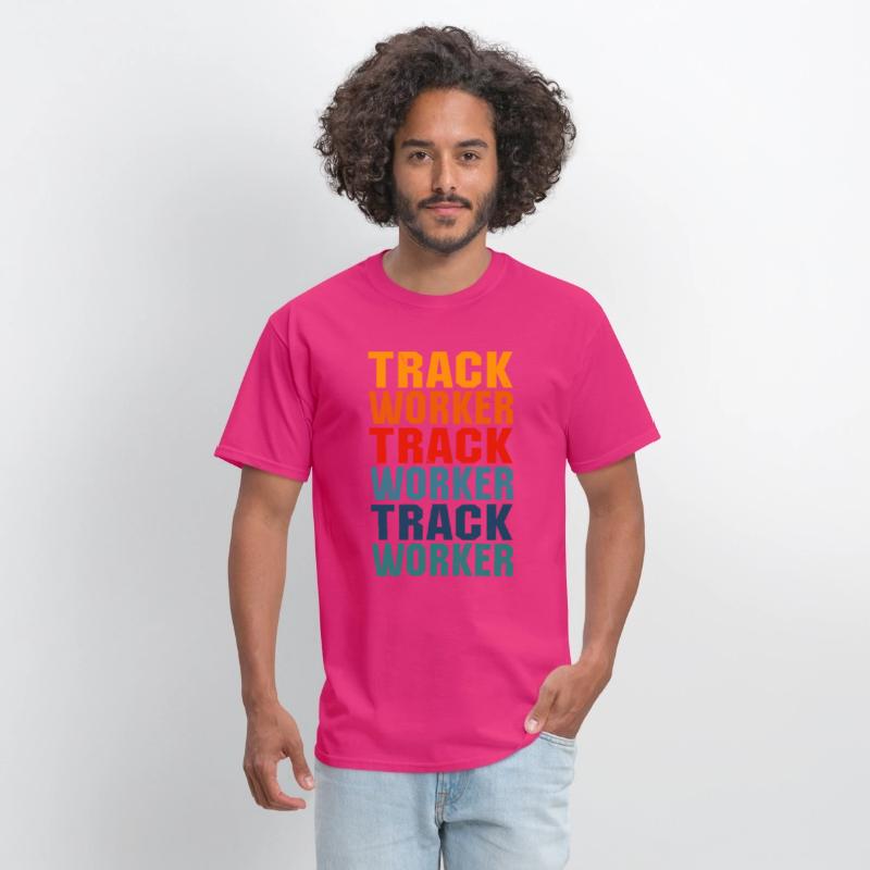 Awesome Track Worker Lettering Design