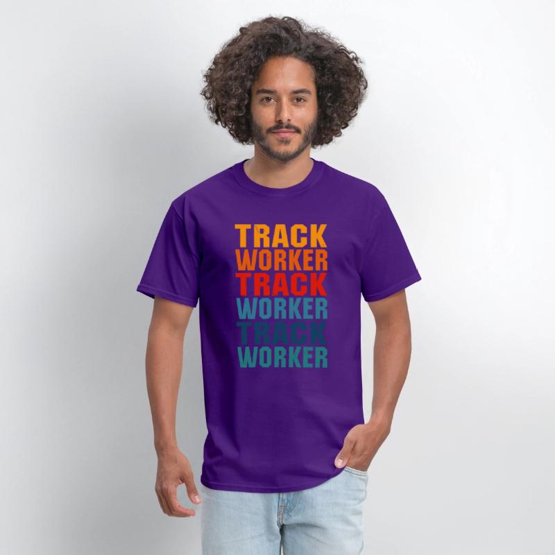 Awesome Track Worker Lettering Design
