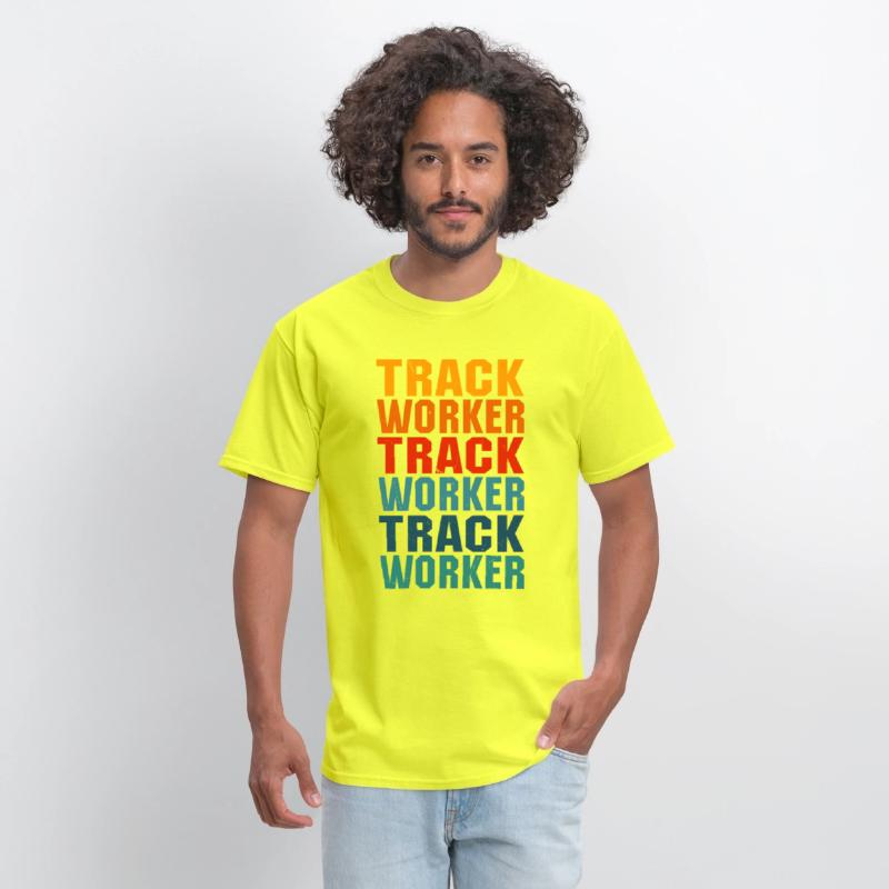 Awesome Track Worker Lettering Design