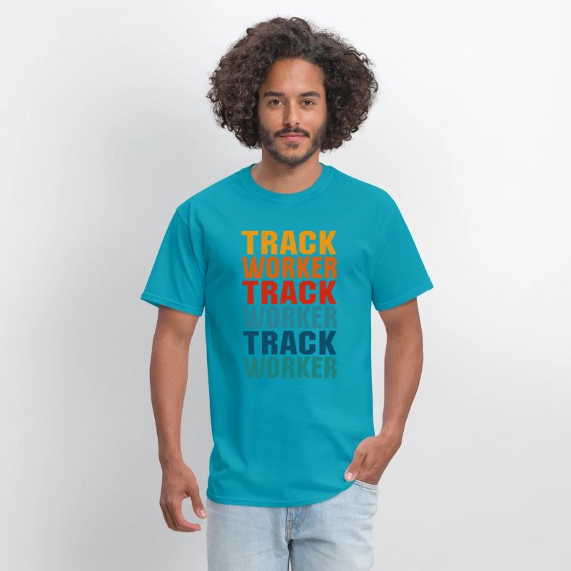 Awesome Track Worker Lettering Design