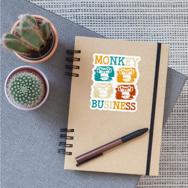 Banana Chimpanzee Colorful Hairy