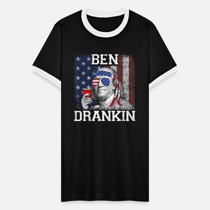 Ben Drankin Beer 4th of July Funny Patriotic USA