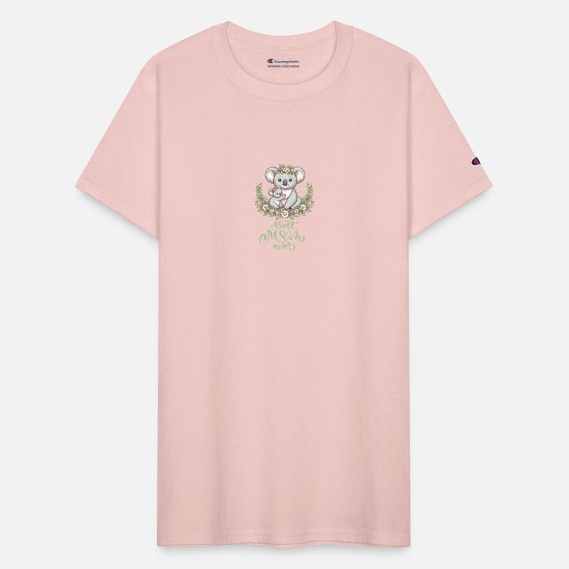 Best Mom Ever Koala Embrace Floral Wreath