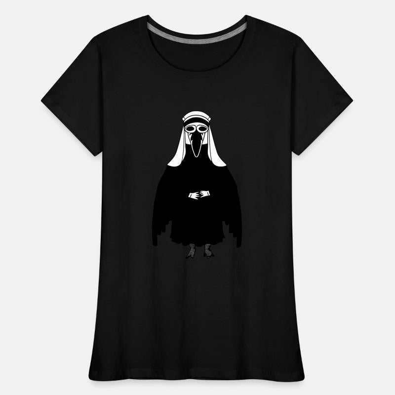Bird Dark Nun Priest Angel Vector 3 Colors