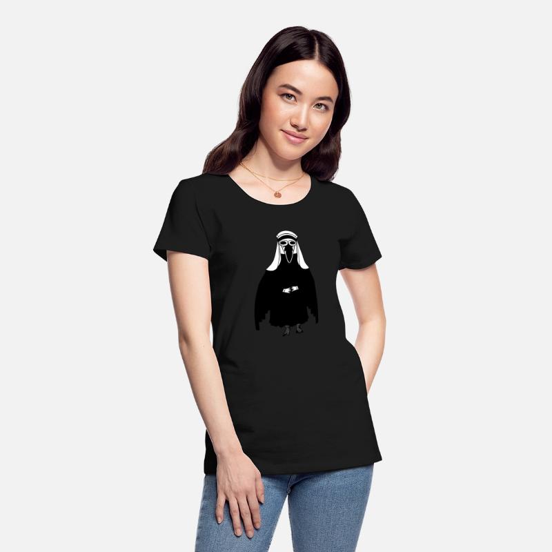 Bird Dark Nun Priest Angel Vector 3 Colors