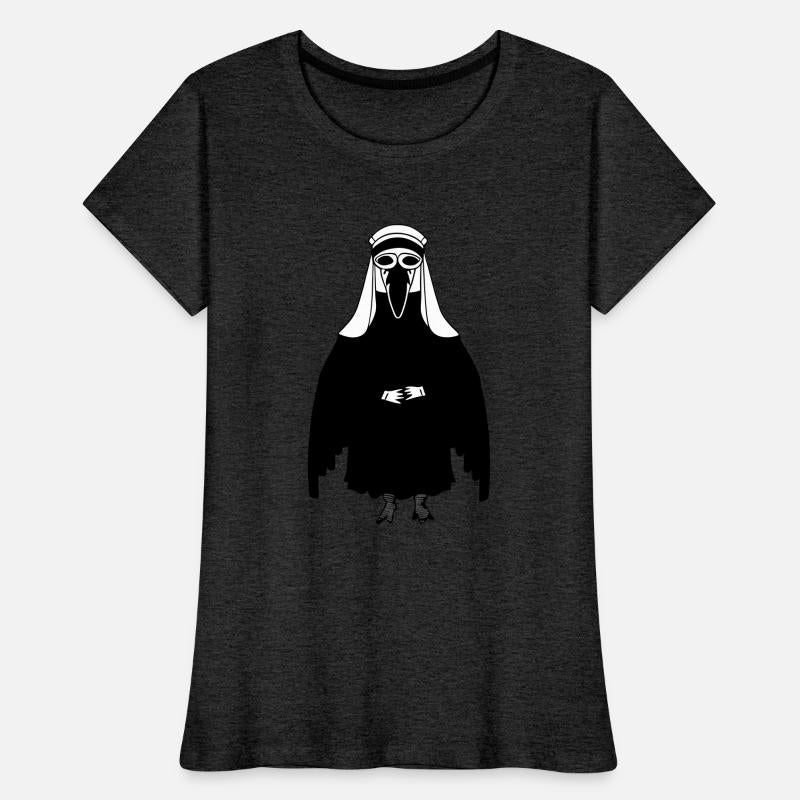 Bird Dark Nun Priest Angel Vector 3 Colors