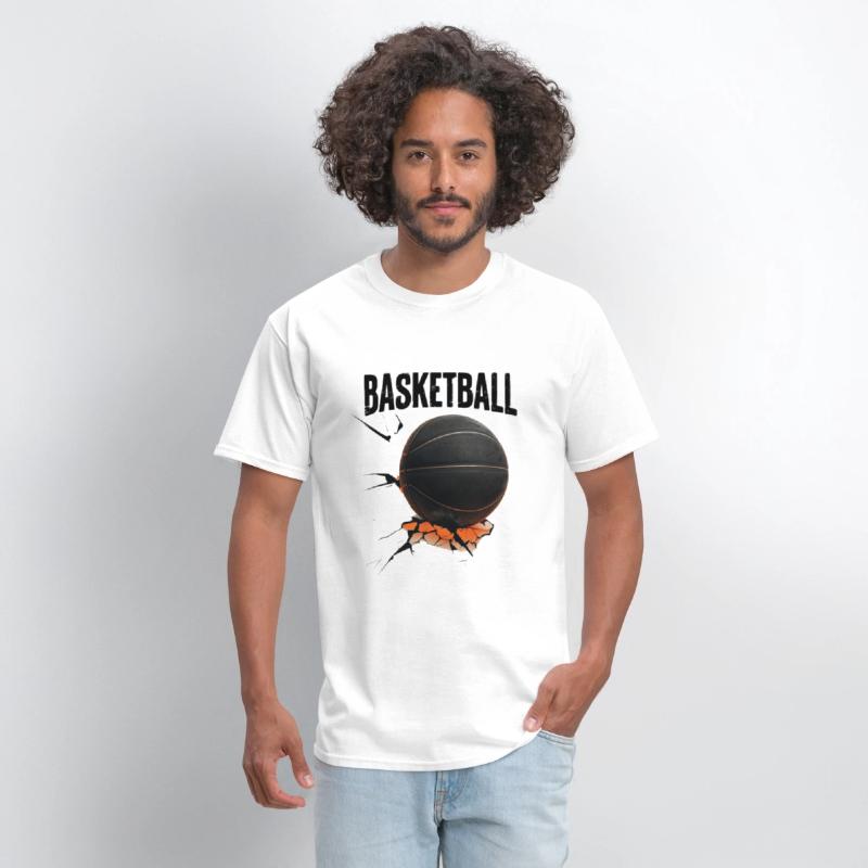 Black Basketball with Cracked Surface