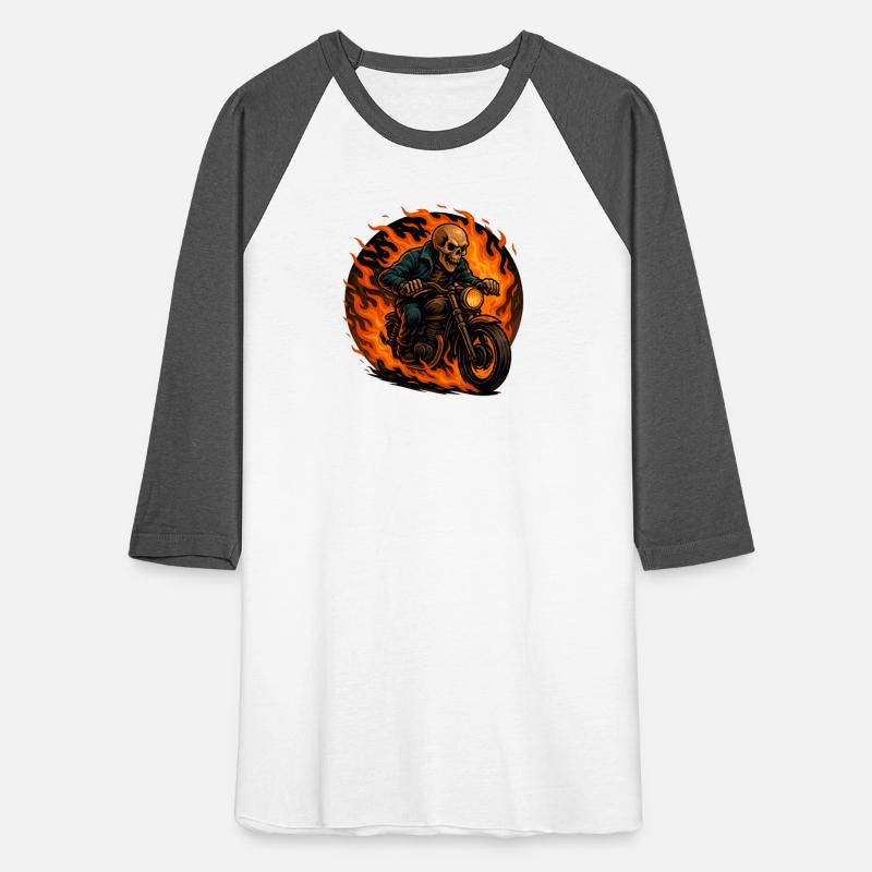 Blazing Ride – Skull on Fire Motorcycle