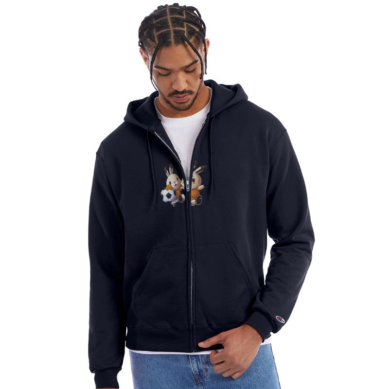 Bunnies playing football soccer cute bunny ball