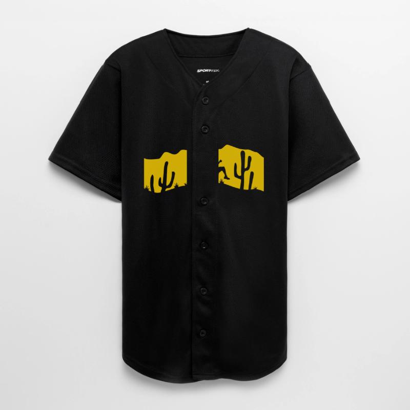 Cacti Desert Man Running Fast Funny Running Fun