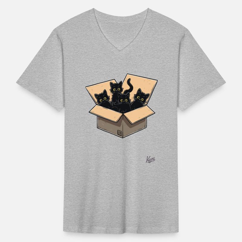 Cardboard Box Full of Black Cat Kittens