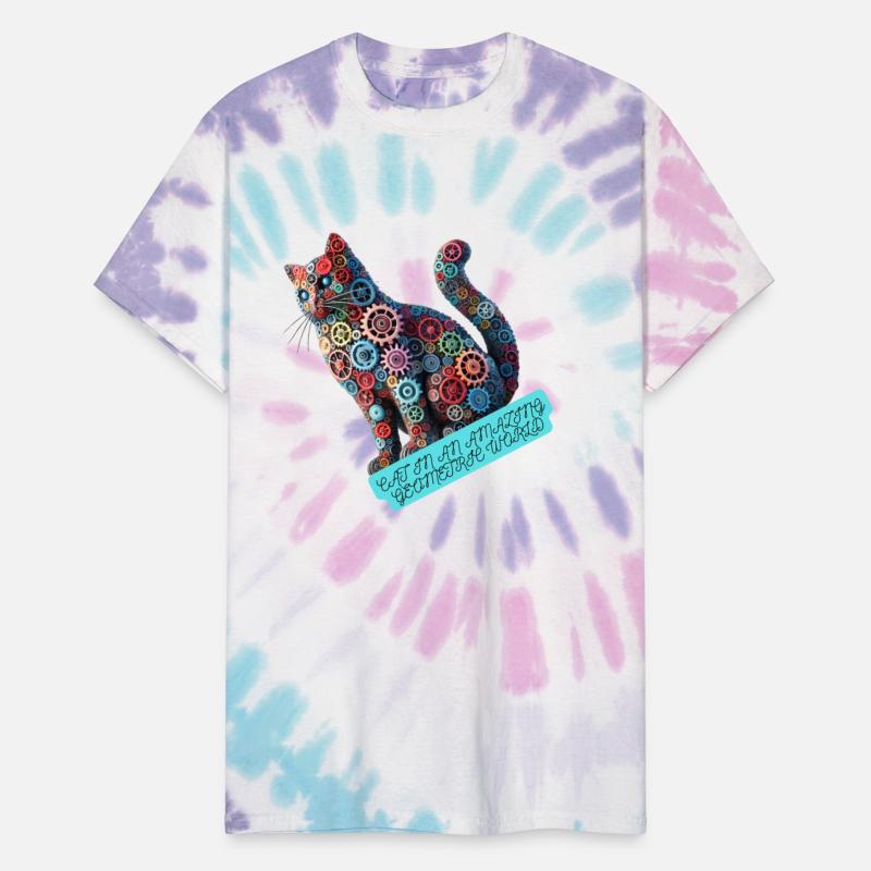 Cat in an amazing geometric world