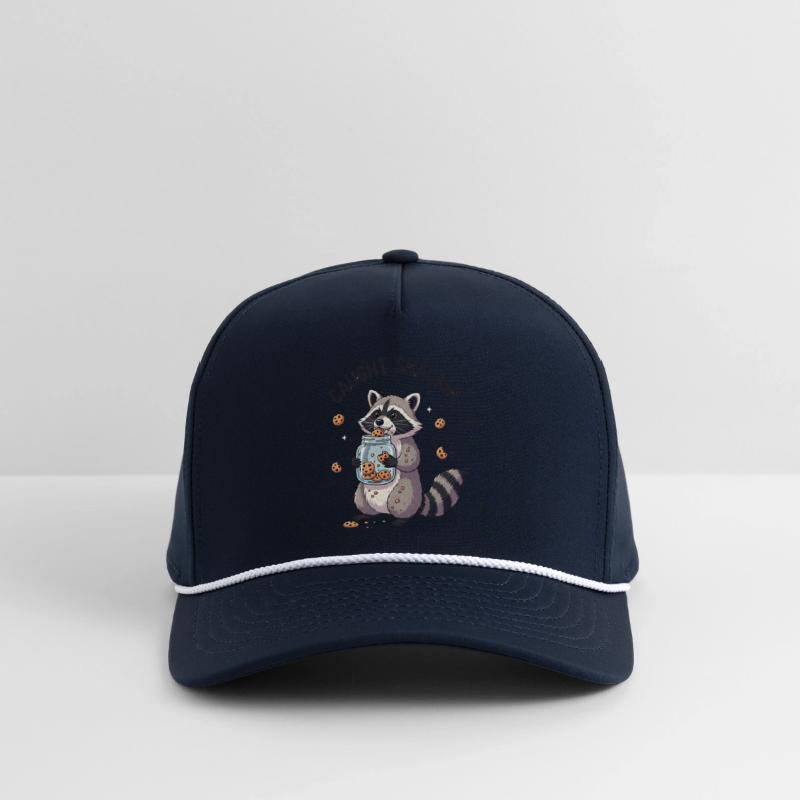 Caught Snacking Raccoon Illustration