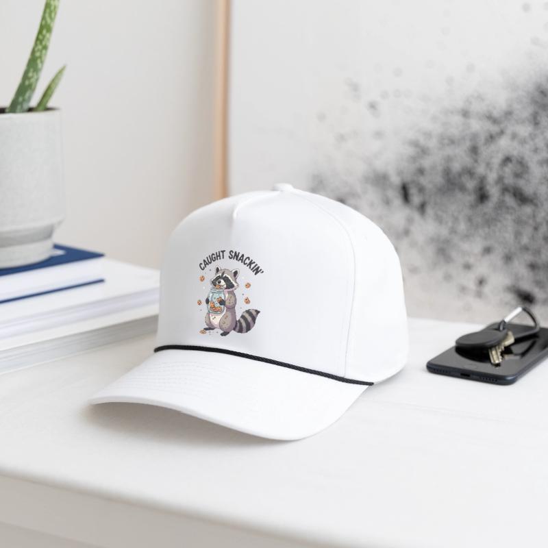 Caught Snacking Raccoon Illustration