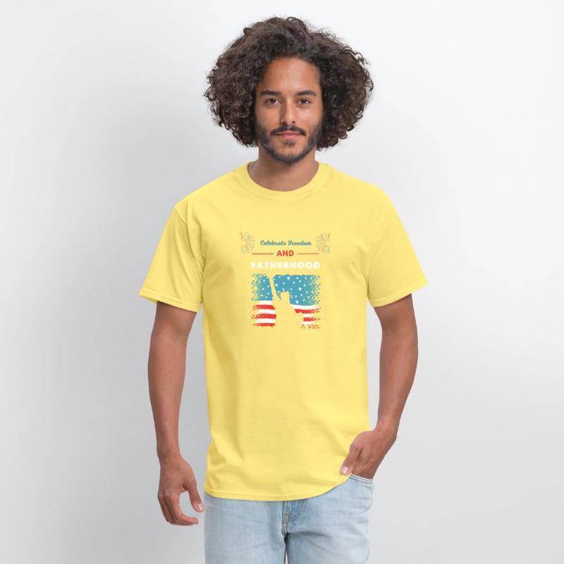 Celebrate Freedom and Fatherhood with flag America