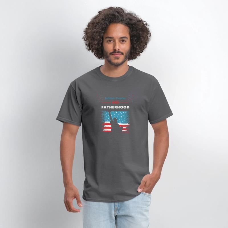 Celebrate Freedom and Fatherhood with flag America