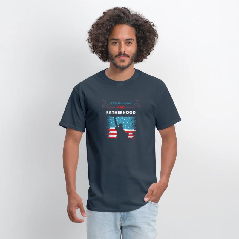 Celebrate Freedom and Fatherhood with flag America