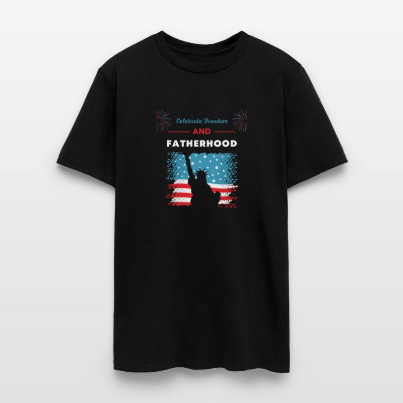 Celebrate Freedom and Fatherhood with flag America